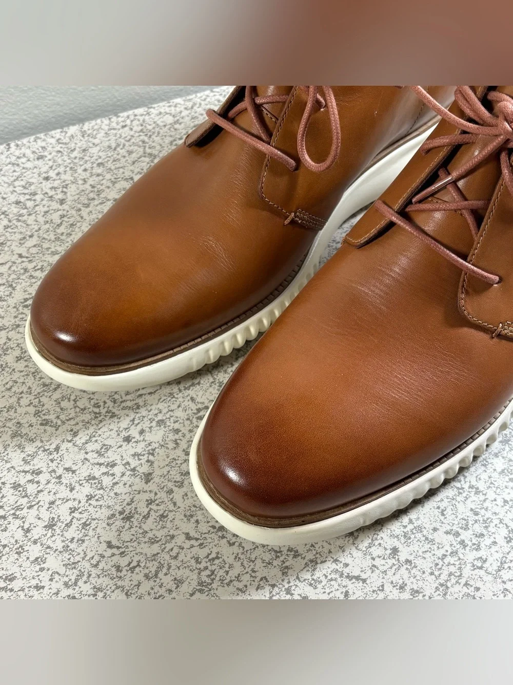 Cole Haan Boots Mens Size 12 M 2.Zerogrand Chukka Brown Leather Round Toe C27804